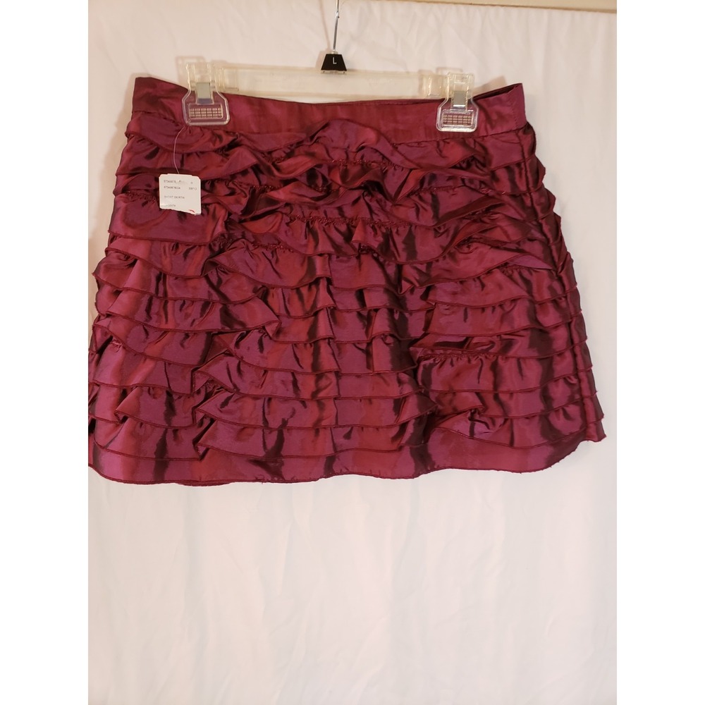 Women's Forever 21 Purple Ruffled Tiered Skirt Size L